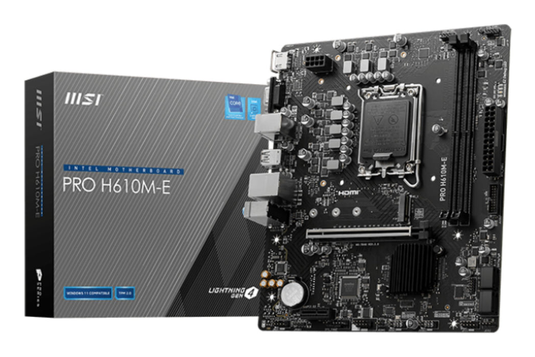 EAN 4711377125147 - MSI PRO H610M-E placa base Intel H610 LGA 1700 micro ATX imagen 1