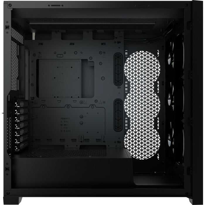 Caja Pc Corsair Icue 5000x Cristal Templado Negra