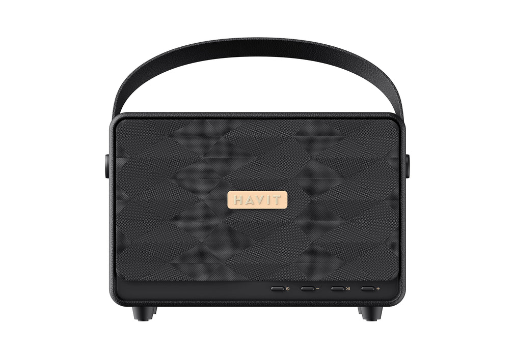 Altavoz  Havit Bluetooth Retro, Sk907bt, 30 W, Batería 25 Horas, Tws, Usb/Tf/Aux, 198 X 127.5 X 148 Mm