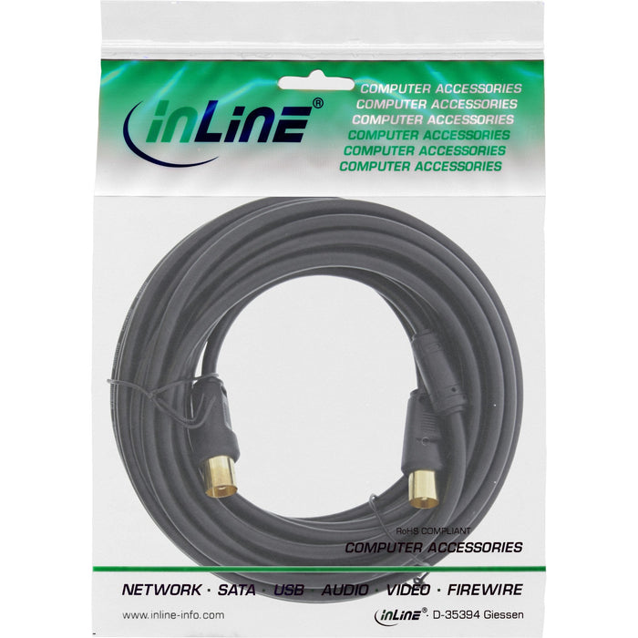 Cable De Antena Inline 2x Blindado >85db Negro 3m