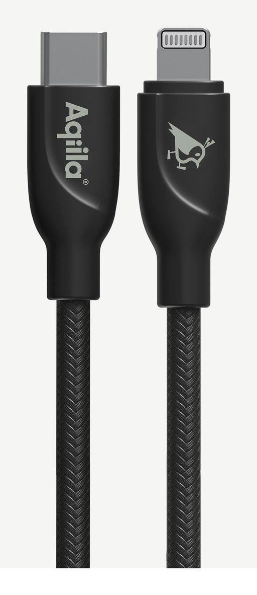EAN 8716778931850 - Aqiila Cablebird CB21 cable USB USB 2.0 1 m Lightning USB C Negro imagen 2