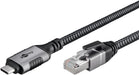 EAN 4040849706974 - Goobay 70697 cambiador de género para cable USB C RJ-45 Negro, Plata imagen 3