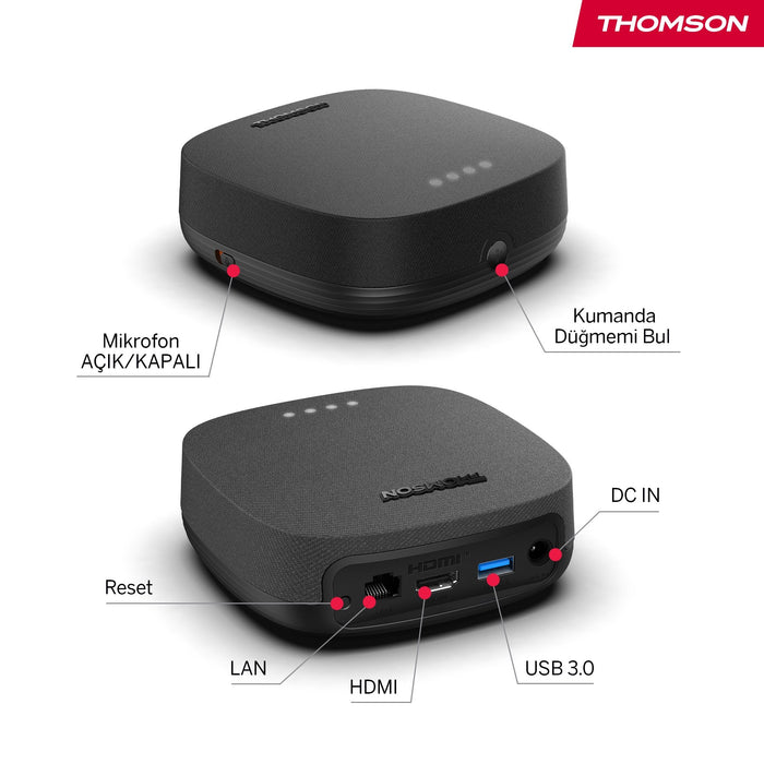 EAN 9120106662986 - Thomson BOX PLUS 270G convertidor de Smart TV Gris 4K Ultra HD 32 GB Wifi Ethernet imagen 4