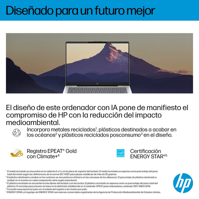 EAN 199251188053 - HP OmniBook 7 AI 14-fr0016ns Intel Core Ultra 7 255H Portátil 35,6 cm (14") 2K 32 GB LPDDR5-SDRAM 1 TB SSD imagen 9
