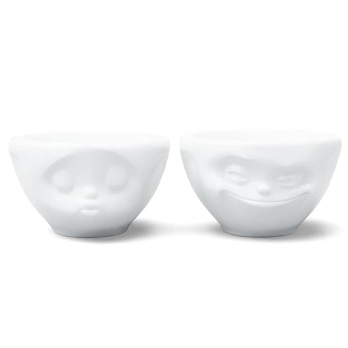 Fiftyeight Juego De Cuencos 100ml Grinsend & Besando Blanco