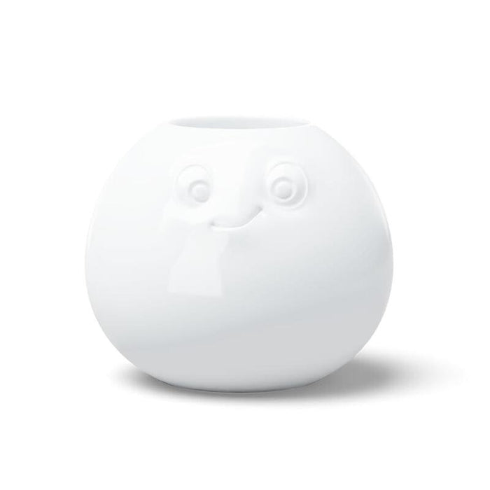 Fiftyeight Vase - Amüsiert Rund Blanco