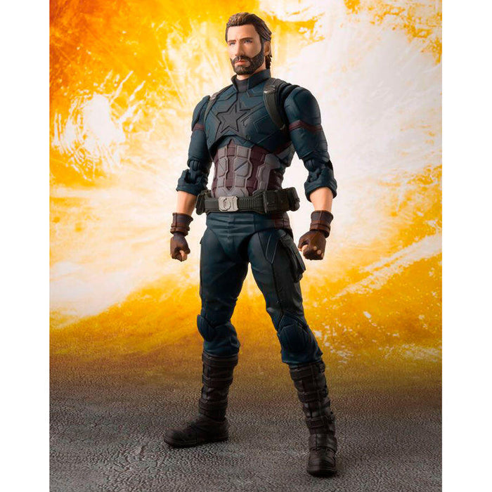 Figura Articulada Capitan America Infinity War Vengadores Marvel 16cm