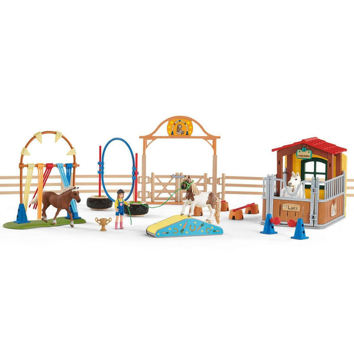 Figura De Juguete Schleich Agility At The Horse Box   72149