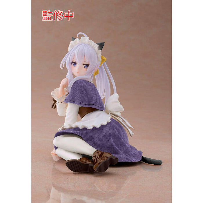 Figura Elaina Cat Maid Ver. Renewal Edition Desktop Cute Fig.  13 Cm Wandering Witch: The Journey