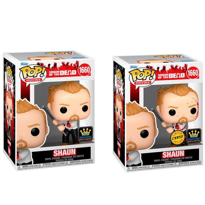Figura Pack De 6 Unidades  Pop Zombies Party Shaun Exclusive 5 + 1 Chase