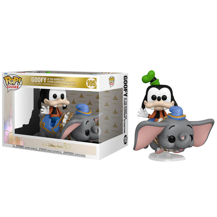 Figura Pop Disney World 50th Goofy At The Dumbo The Flying Elephant Attraction