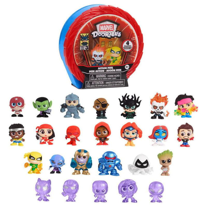 Figuras Action Mini Peek Series 3 Marvel Doorables Surtido