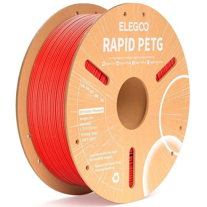 Filamento Elegoo Rapid Petg Rojo Para Impresoras 3d Fdm 1.75mm Bobina De 1kg