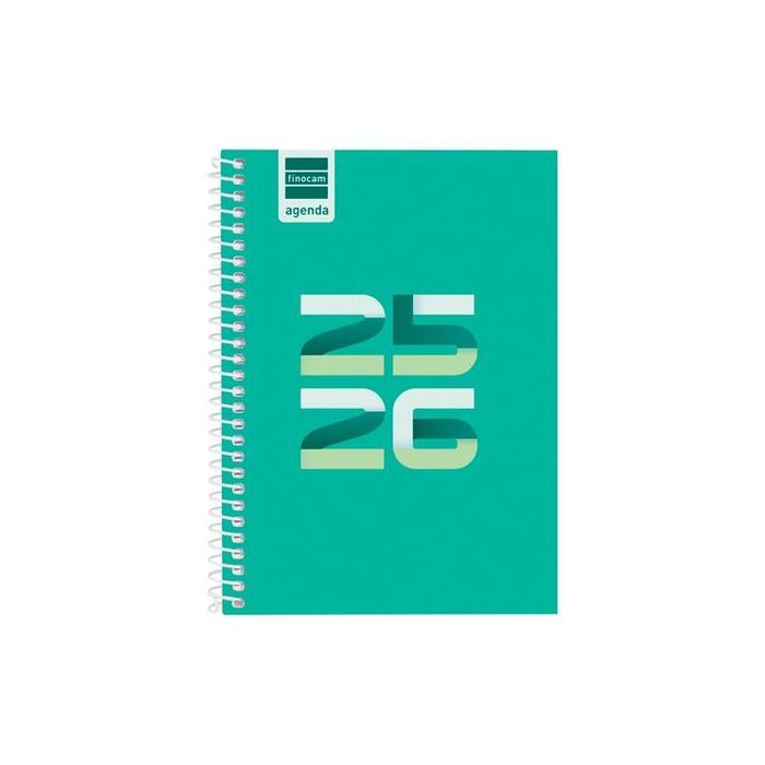 Finocam Agenda Cool Para Estudiantes Espiral 8º Svh Verde 2025-2026