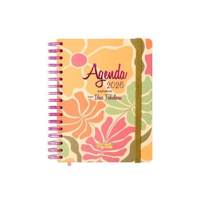 Finocam Agenda Espiral Talkual 4º-155x217mm 1dp Tapa Dura Ideas 2026