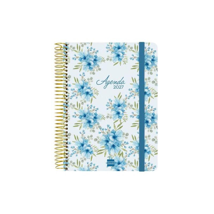 Finocam Cloe Agenda De Espiral - 16 Meses - Semana Vista Horizontal - Formato E10 - 155x212mm - Tapa Dura - Papel De