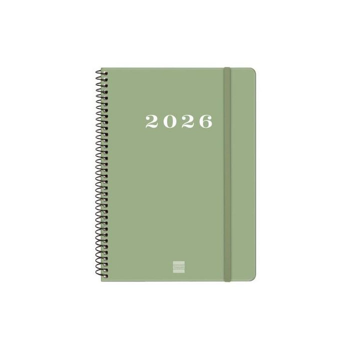 Finocam My Agenda De Espiral En Catalan - Anual 2026 - Tapa Dura Antirayaduras - Formato E10 - 171x9x212mm - Semana