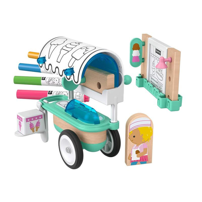Fisher-Price Wonder Makers Holz Eiswagen 14x30cm