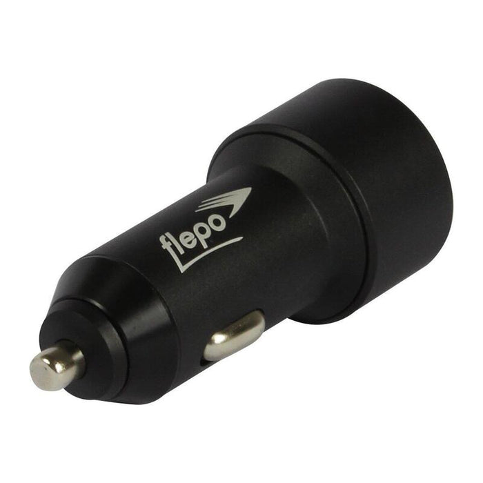 Flepo Fuente De Alimentación Kfz 2-Vías 12v-24v - Max 4a - Quick Charge 3.0