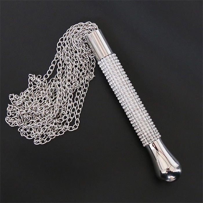 Flogger De Cadenas Con Mango Con Brillantes