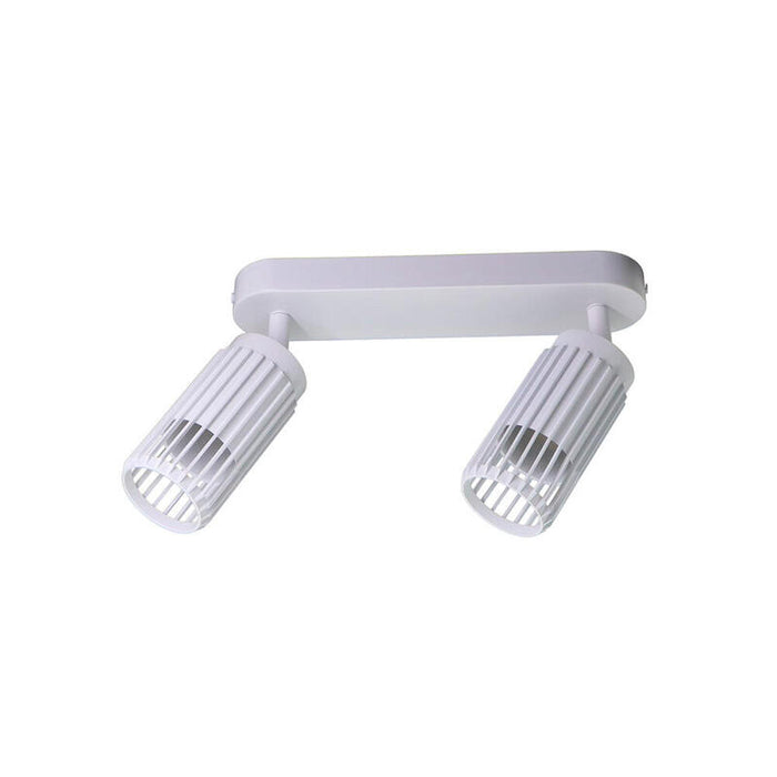 Foco 2 Elementos Sahara Arenado, Gu10, 10w (Bombillas No Incluidas), Blanco, 30 X 6 X 21 Cm