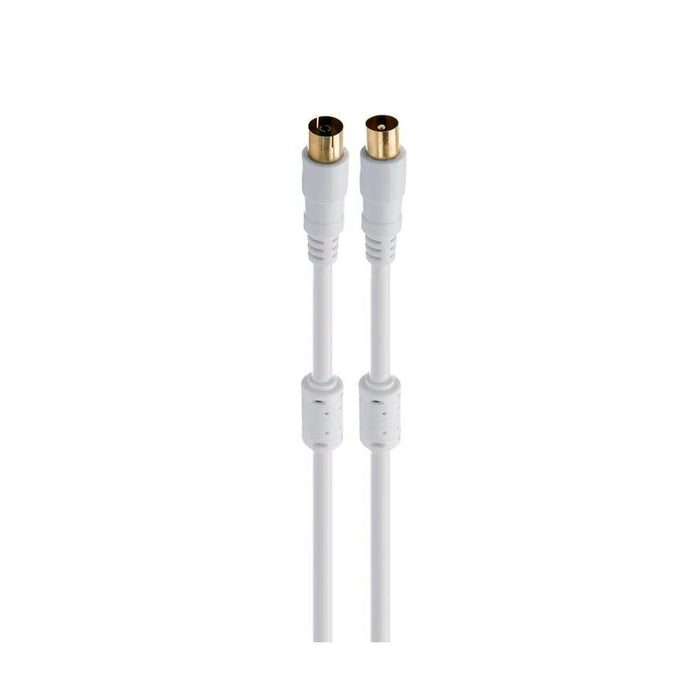 Fonestar Ant-Bl Blanco Cable De Antena Tv Vídeo Coaxial Macho A Antena Tv Vídeo Coaxial Hembra 1,5 Metros