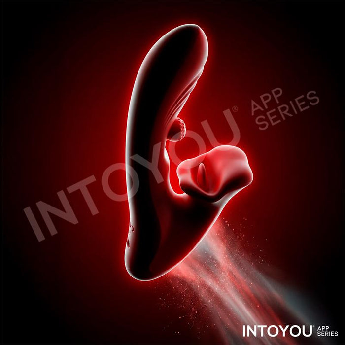 Franky Vibrador Con Biting Y Bola Rotativa Con App