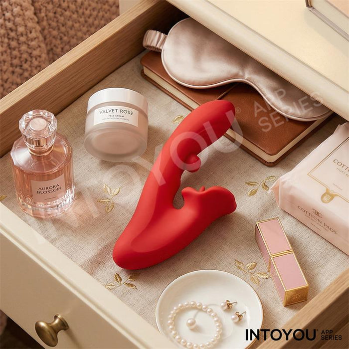Franky Vibrador Con Biting Y Bola Rotativa Con App