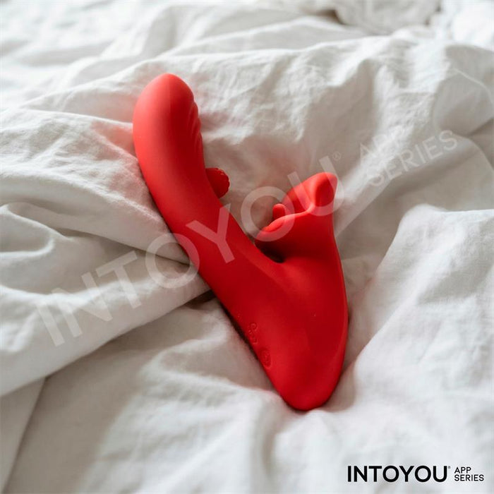 Franky Vibrador Con Biting Y Bola Rotativa Con App