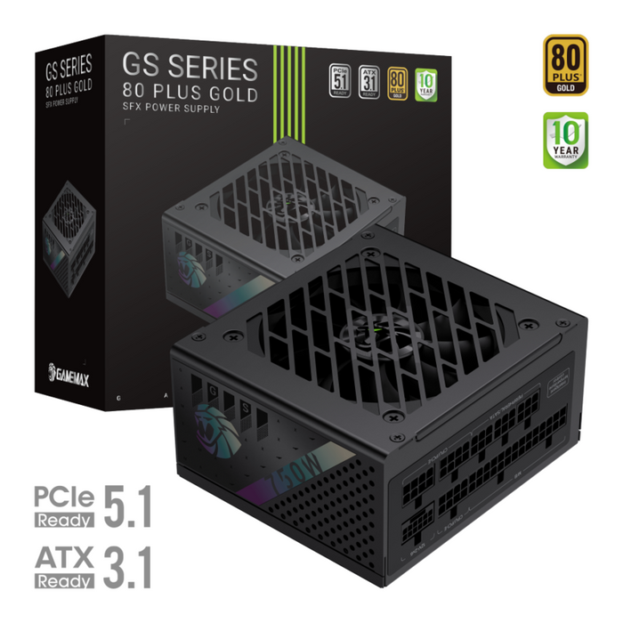 Fuente Alimentacion  Gamemax  Psu  Gs 750g  750w  Sfx  Full Modular Gs 750g