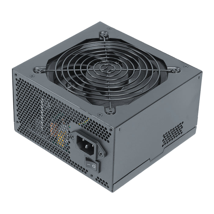 Vida 500w Atx Psu 80+ Bronze Fluid Dynamic Ultra-Quiet Fan Pcie Flat Black Cables Power Lead Not Included