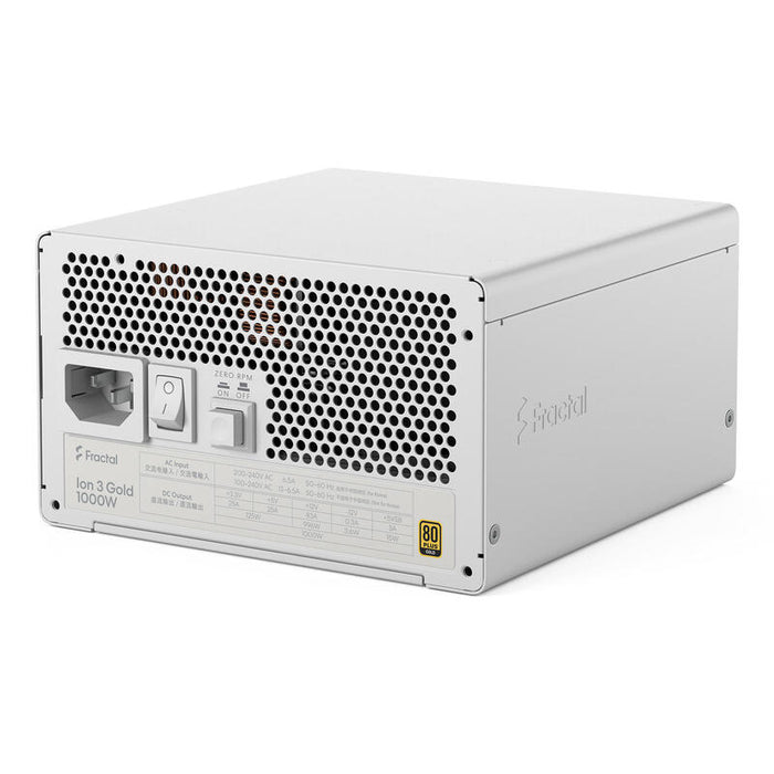 Fuente De Alimentación Fractal Design Ion Gold 3 1000w Blanco, Blanco, Fd-P-Ia3g-101-Eu