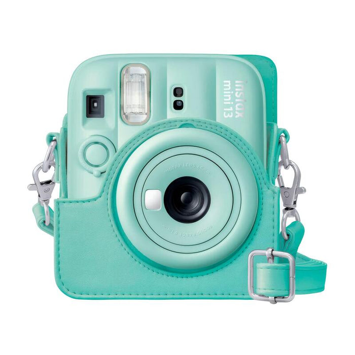 Fujifilm Funda Instax Mini 13 Lagoon Green Funda De Cámara Con Correa Ajustable