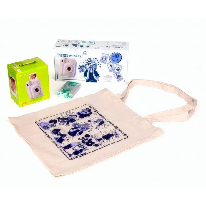 Fujifilm Kit Blossom Instax Mini 12 Lilac Purple Cámara Instantánea