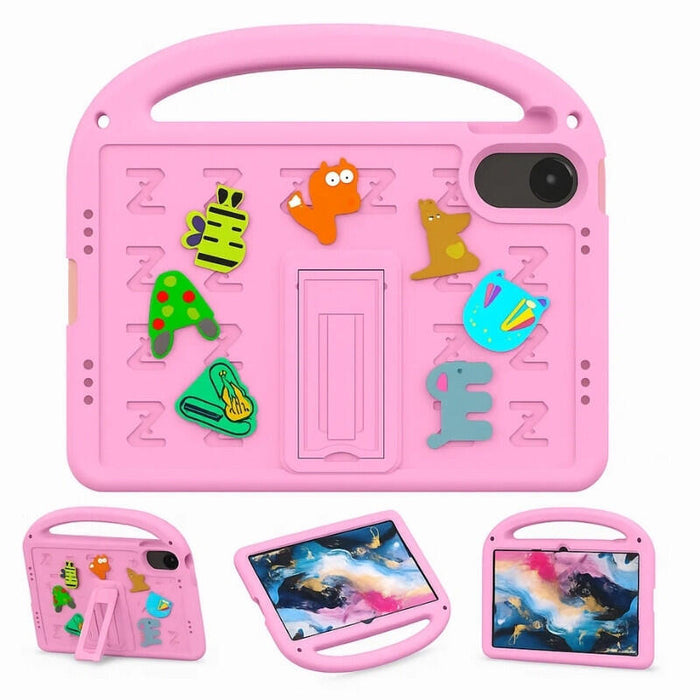 Funda Antigolpes Dibujos Animados Para Niños Con Correa Xiaomi Redmi Pad 2 Rosa