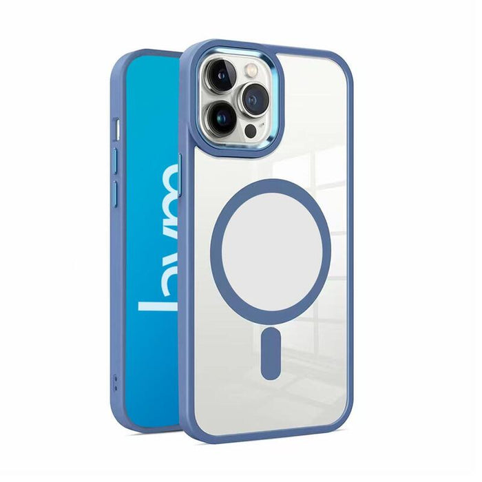 Funda Bumper Compatible Magsafe Para Iphone 16 Pro Max - Azul - Jaym®