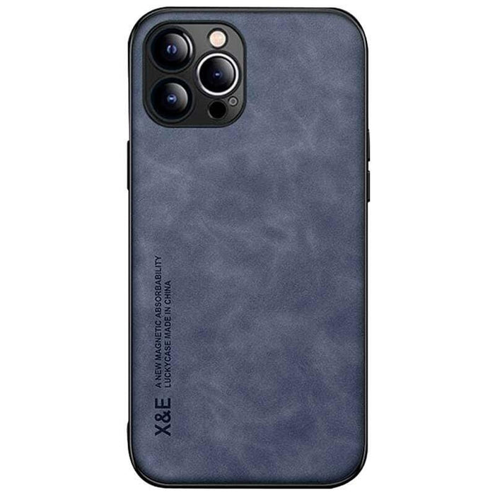 Funda De Polipiel Iphone 14 Pro Magnetic Luxury Azul