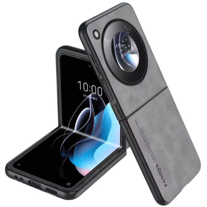 Funda De Polipiel Para Nubia Flip Gris