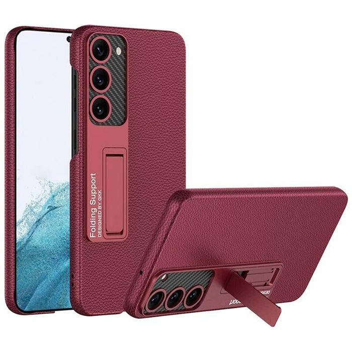 Funda  Samsung Galaxy S23 Ultra Con Soporte Borgoña
