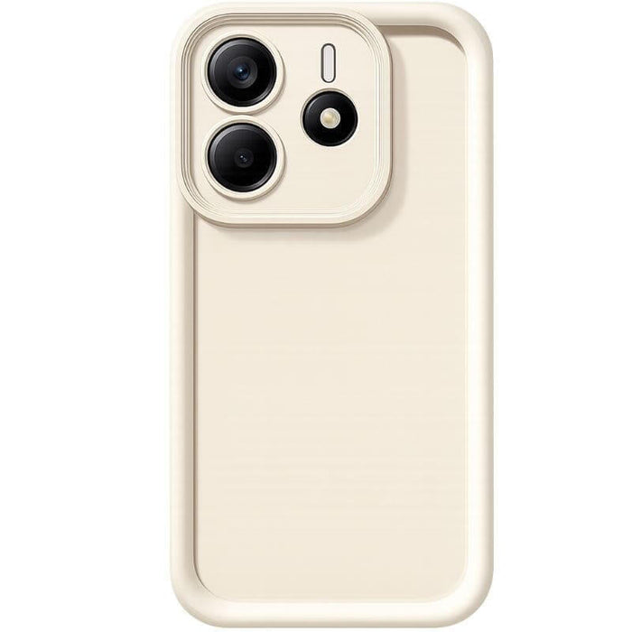 Funda De Silicona Mate Xiaomi Redmi Note 14 5g Blanco