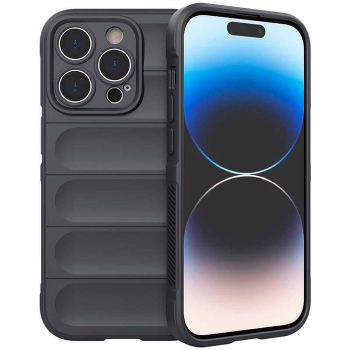 Funda De Silicona Wave Iphone 15 Pro Gris Oscuro