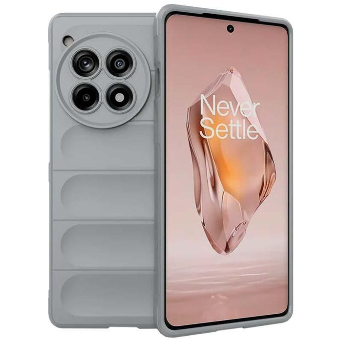 Funda De Silicona Wave Oneplus 12r Gris Claro