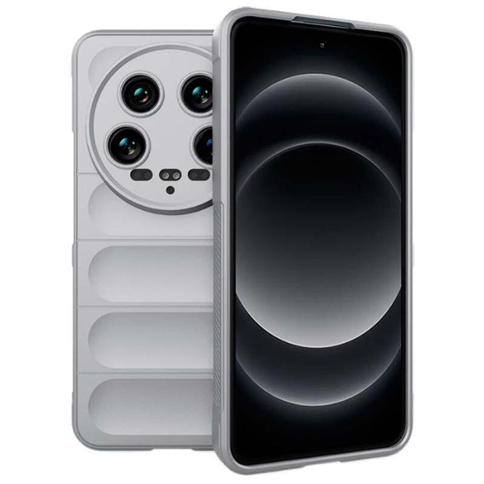 Funda De Silicona Wave Xiaomi 14 Ultra Gris Claro