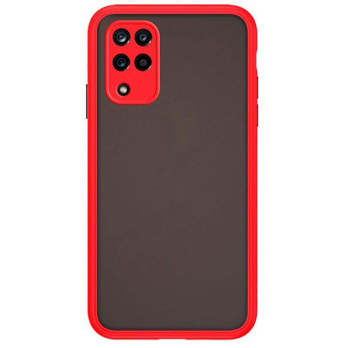 Funda Dual Mate Samsung Galaxy A12 A125 / A12 A127 / M12 Rojo+Negro