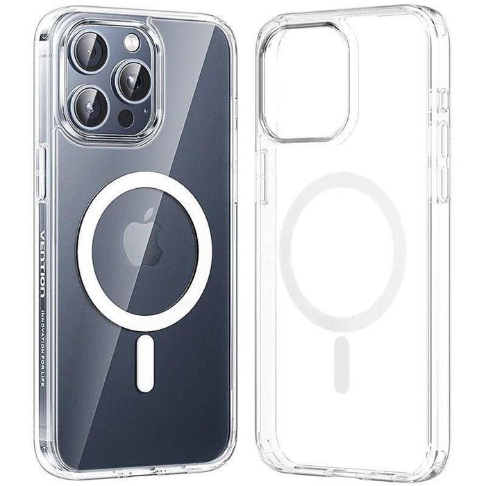 Funda Dura Con Magsafe Vention Kubt0-20 Compatible Con Iphone 14 Plus Transparente