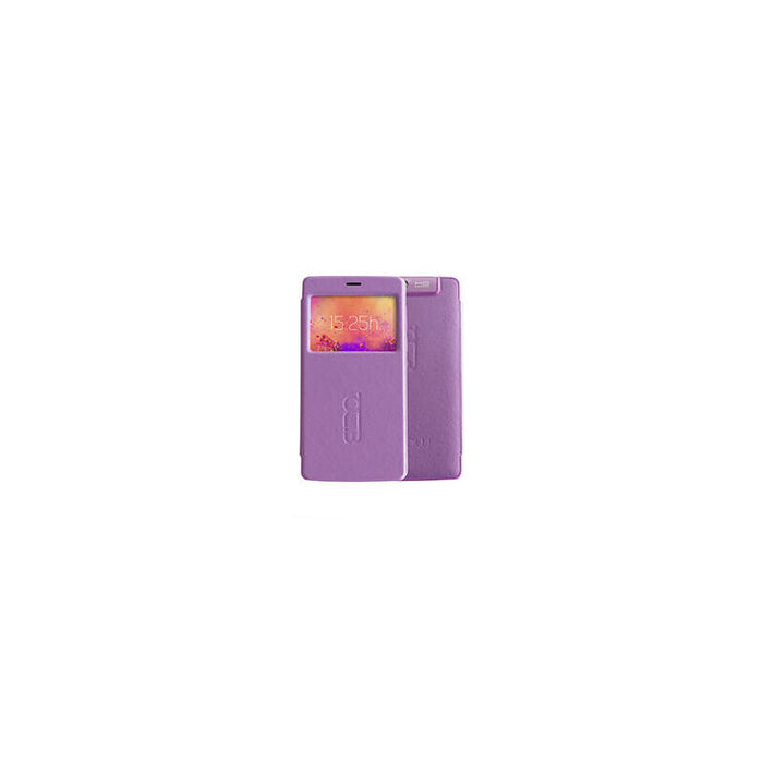 Funda Flip Cover Purpura, Para Smartphone Billow S501hd. Con Funcion Magic