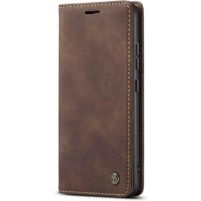 Funda Libro Magnetic Wallet Xiaomi Redmi Note 12s Marrón Oscuro