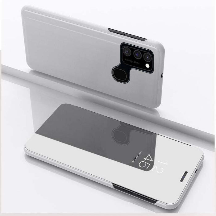Funda Libro Smart Mirror Samsung Galaxy A21s A217 (Plata)