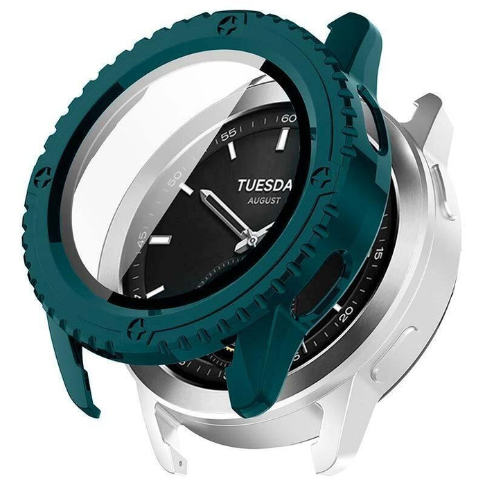 Funda Pc + Cristal Templado Xiaomi Watch S3 Verde Oscuro