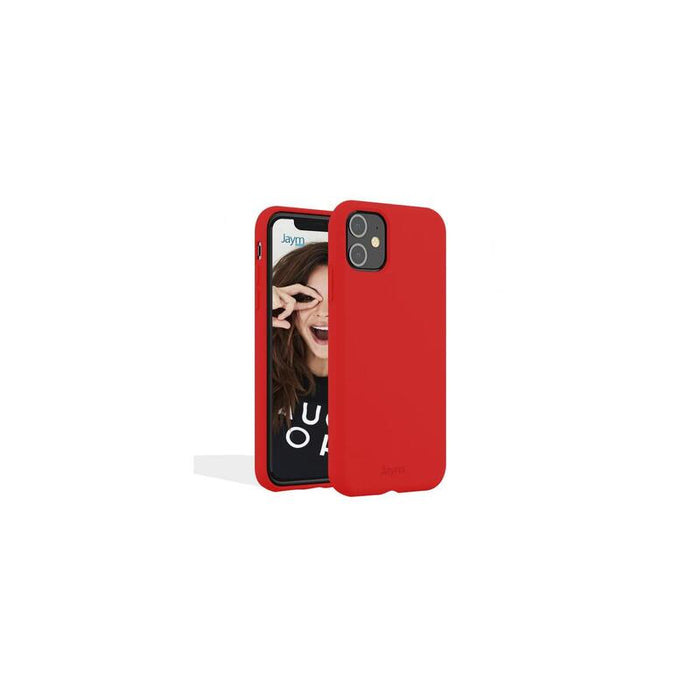Funda Premium De Silicona Y Microfibra Compatible Magsafe Para Apple Iphone 13 Pro Max Rojo - Jaym® Classic® **